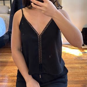 H&M laced cropped tank
